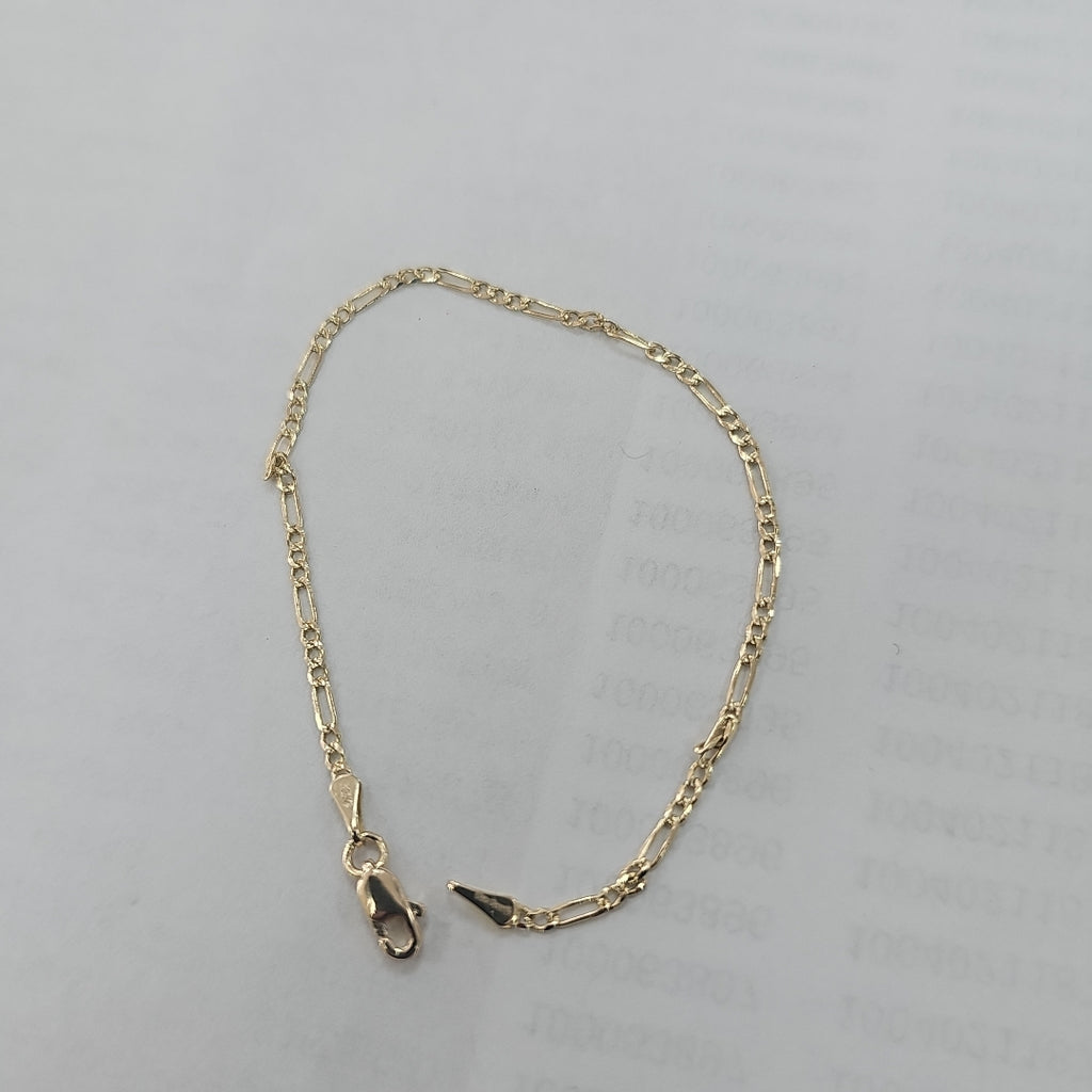 PULSERAS 3X1 ORO 14K 18 CM 1.5 GR (NUEVO)