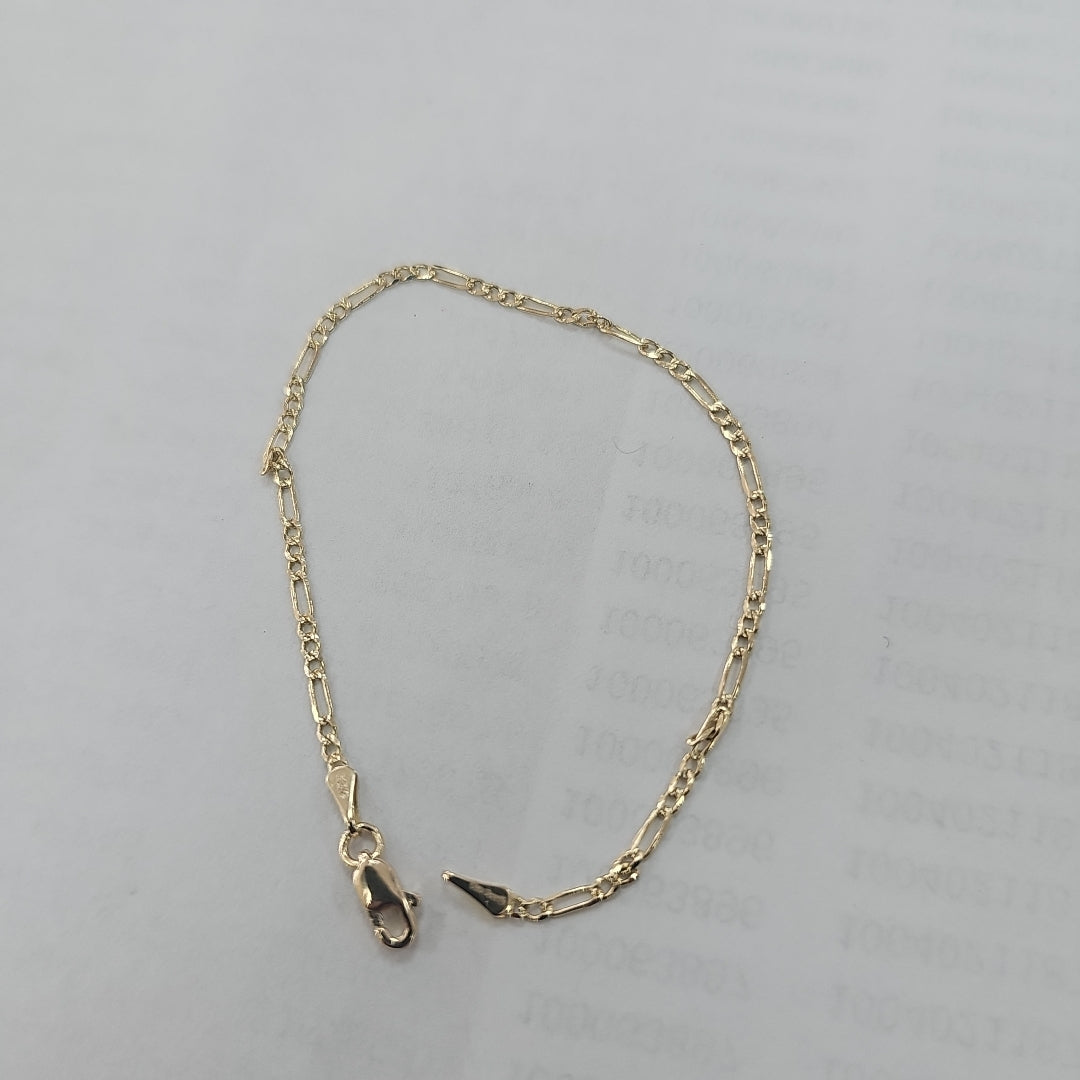 PULSERAS 3X1 ORO 14K 18 CM 1.5 GR (NUEVO)