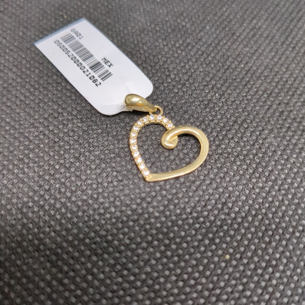 DIJES CORAZON C/CIRCONIA ORO 10K 1.3 GR (NUEVO)