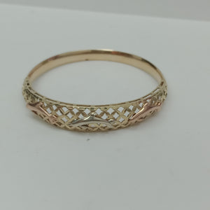 PULSERA RIGIDA ORO 14 K 13.1 GRMS (SEMINUEVO)