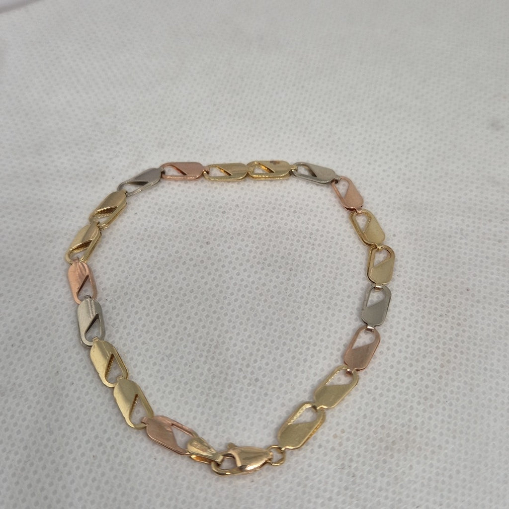 PULSERA ORO COMBINADO 14 K 4,40 GRMS (SEMINUEVO)