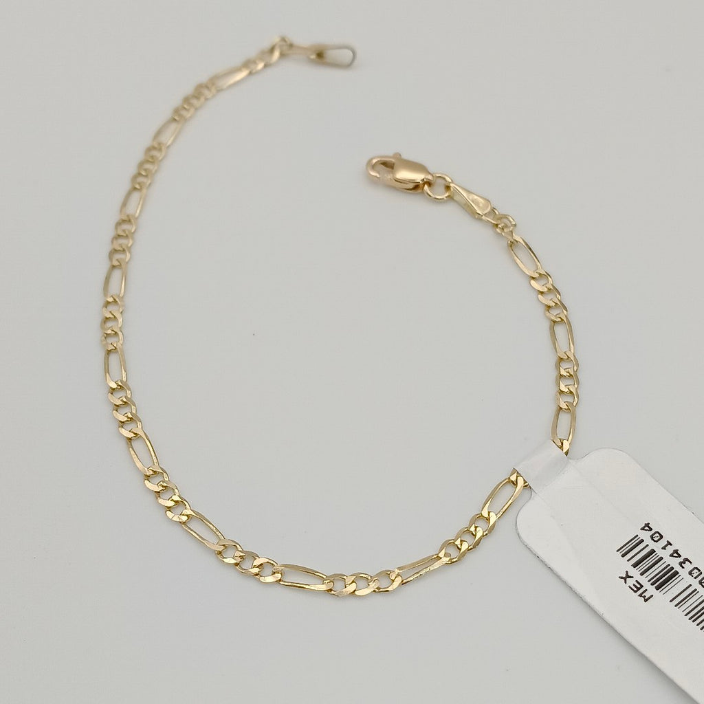PULSERAS 3X1 ORO 14K 18 CM 1.9 GR (NUEVO)