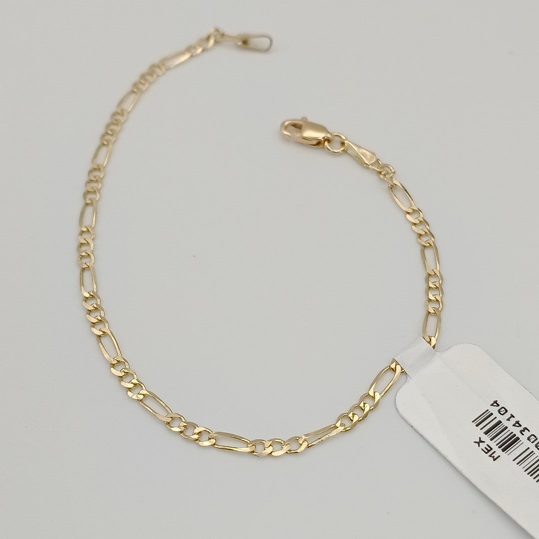 PULSERAS 3X1 ORO 14K 18 CM 1.9 GR (NUEVO)