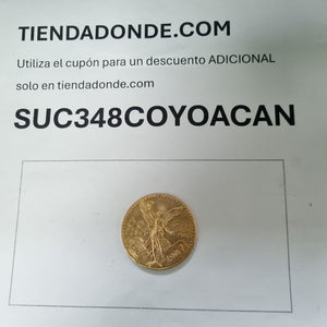 Moneda Centenario Cincuenta Pesos Oro Mexicano 21.6K