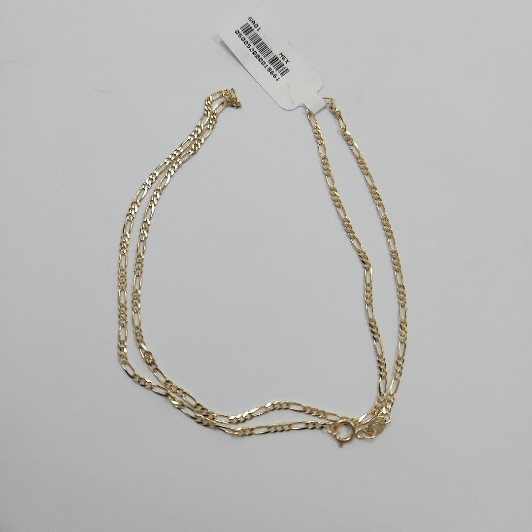 CADENAS TEJIDO 3X1 ORO 10K 50 CM 2.9 GR (NUEVO)