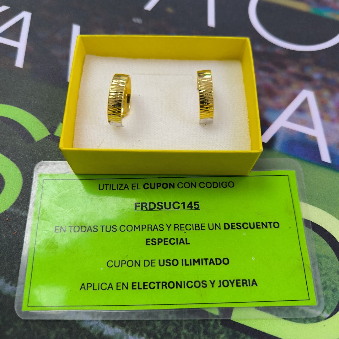 ARRACADAS PAR ORO 14 K 3.3 GRMS (SEMINUEVO)