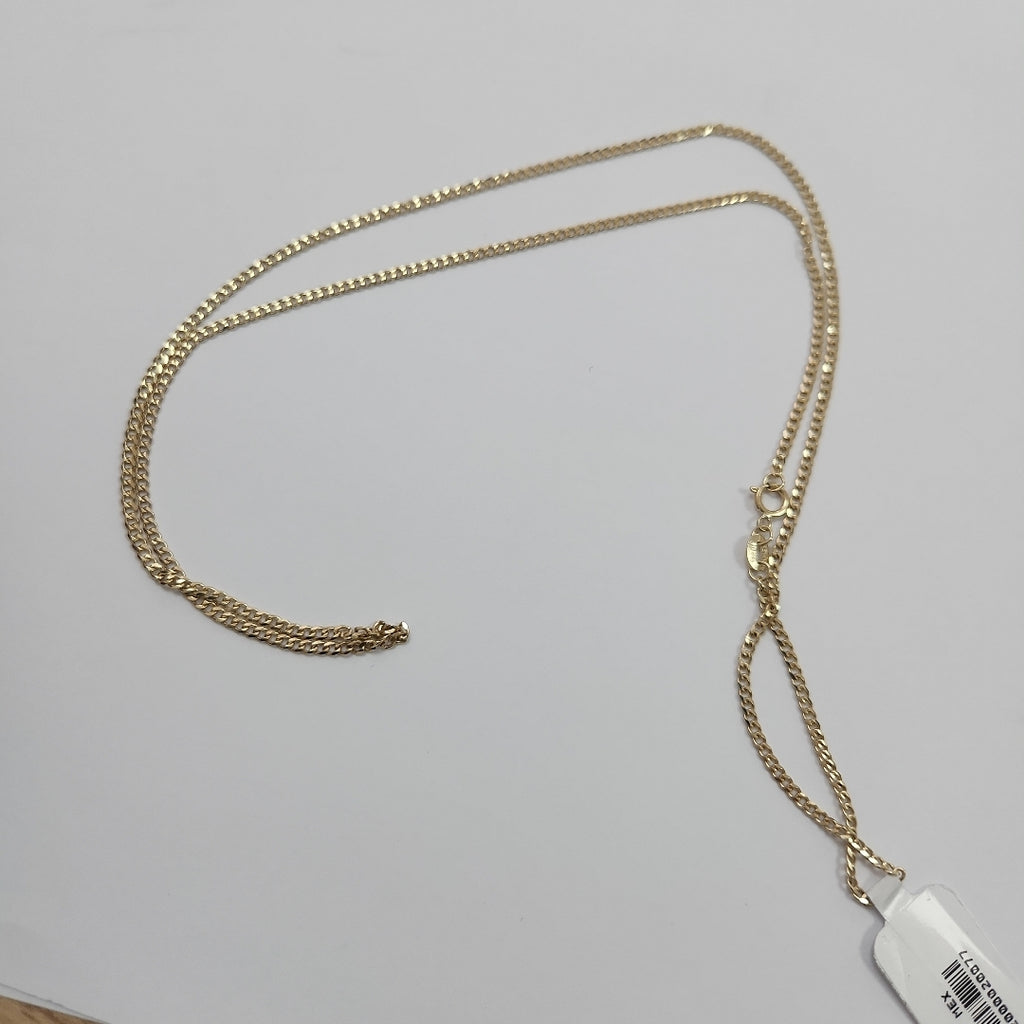 CADENAS TEJIDO BARBADA ORO 10K 60 CM 4.2 GR (NUEVO)