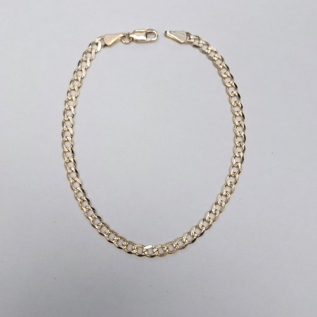 PULSERAS BARBADA ORO 14K 21 CM 5.2 GR (NUEVO)
