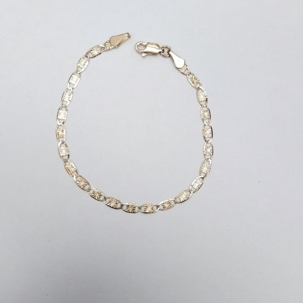 PULSERAS TEJIDO GUCHI ORO 14K 18 CM 2.8 GR (NUEVO)