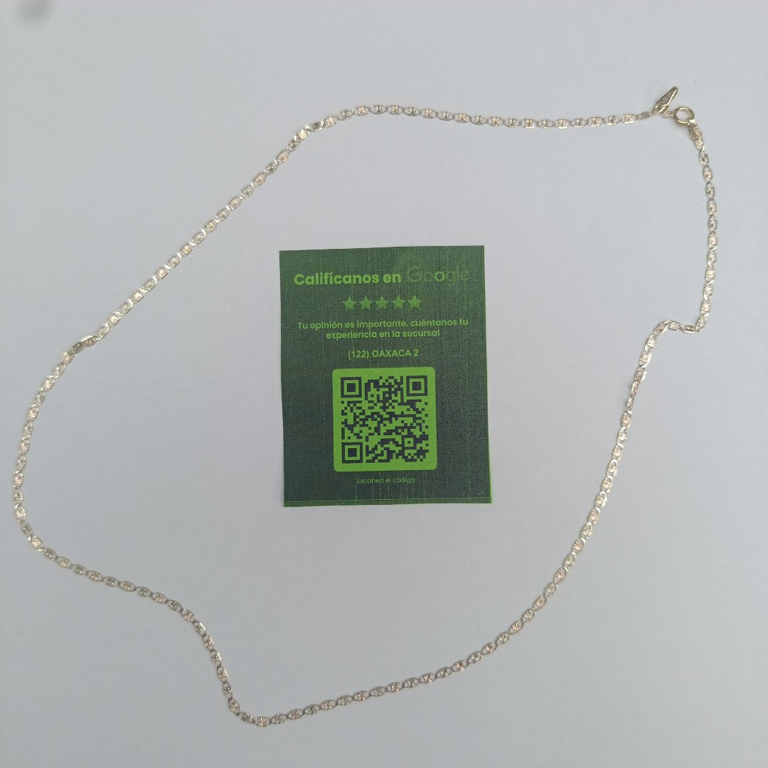 CADENAS TEJIDO GUCHI ORO 10K 55 CM 2.7 GR (NUEVO)