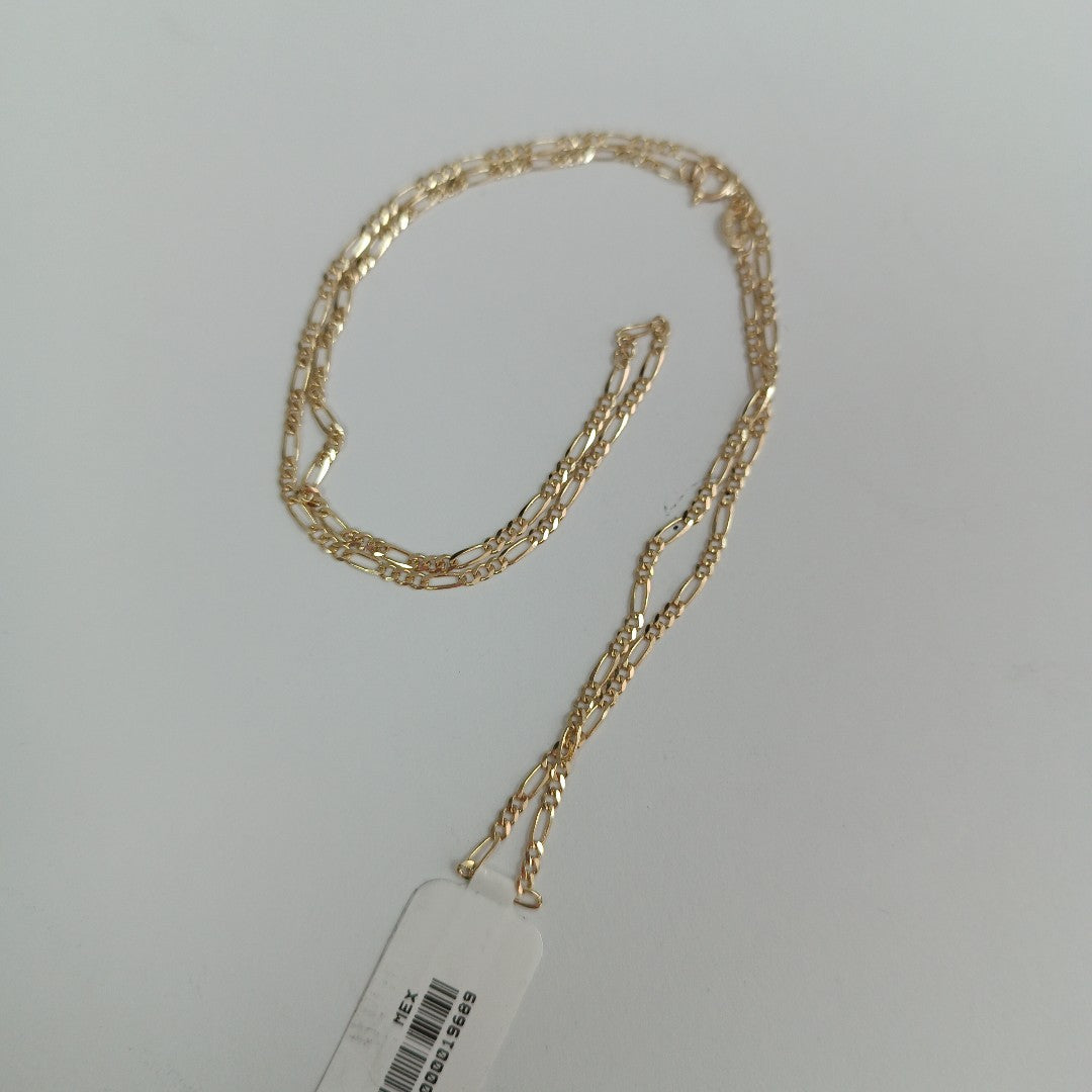 CADENAS TEJIDO 3X1 ORO 10K 50 CM 3 GR (NUEVO)
