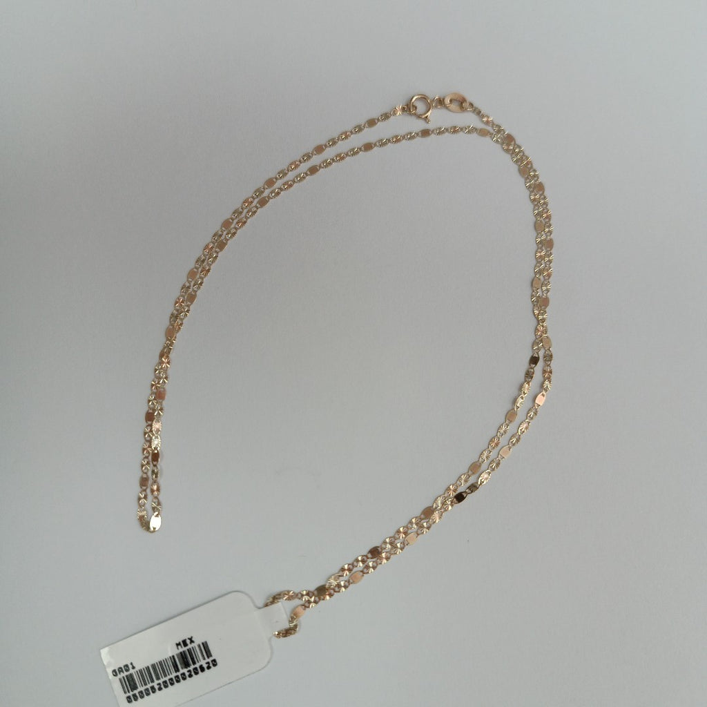 CADENAS TEJIDO GUCHI ORO 10K 55 CM 1.7 GR (NUEVO)
