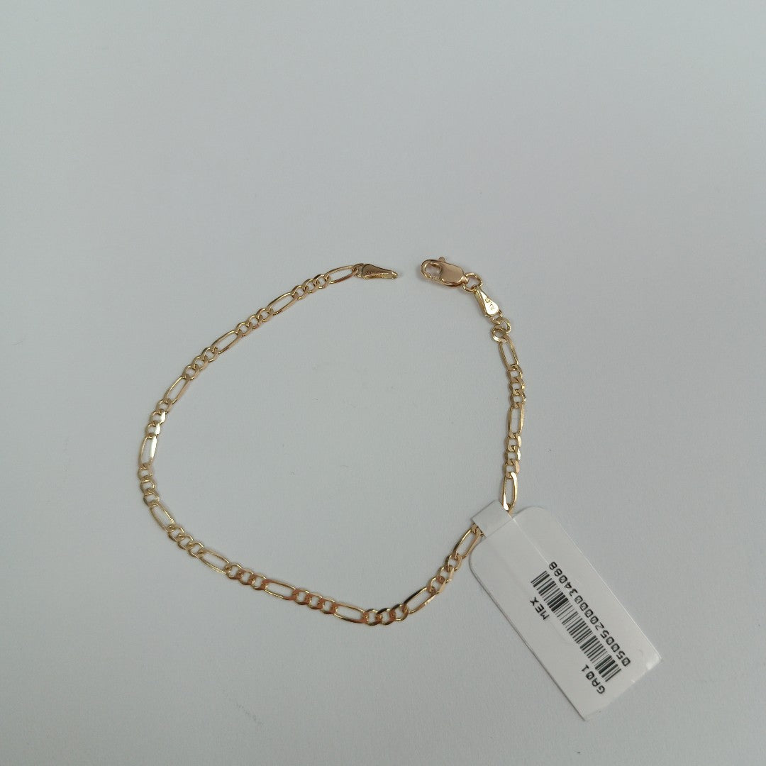 PULSERAS 3X1 ORO 14K 18 CM 1.8 GR (NUEVO)