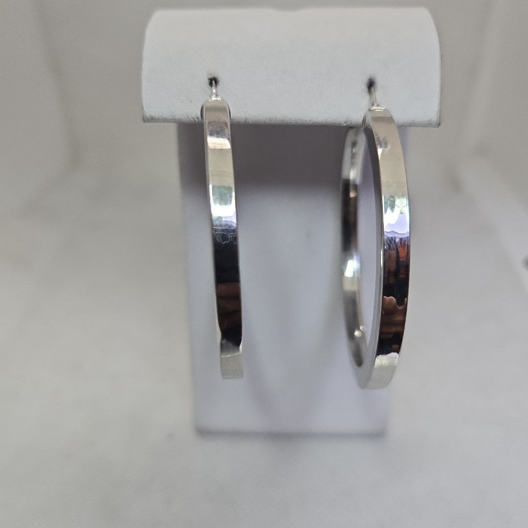 ARRACADAS PAR ORO BLANCO 14 K 7,60 GRMS (SEMINUEVO)