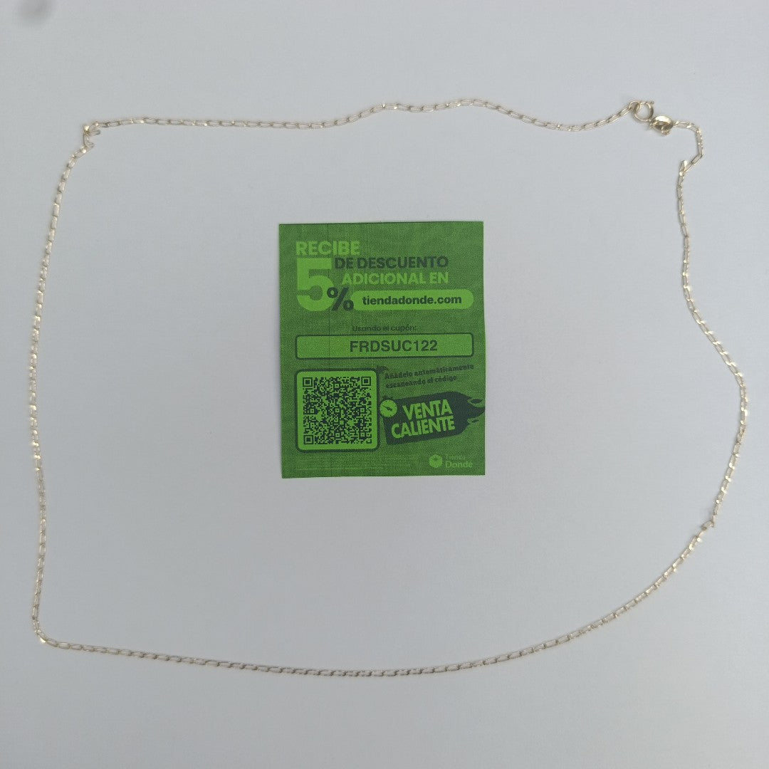 CADENAS TEJIDO ESLABONES ORO 10K 60 CM 2 GR (NUEVO)