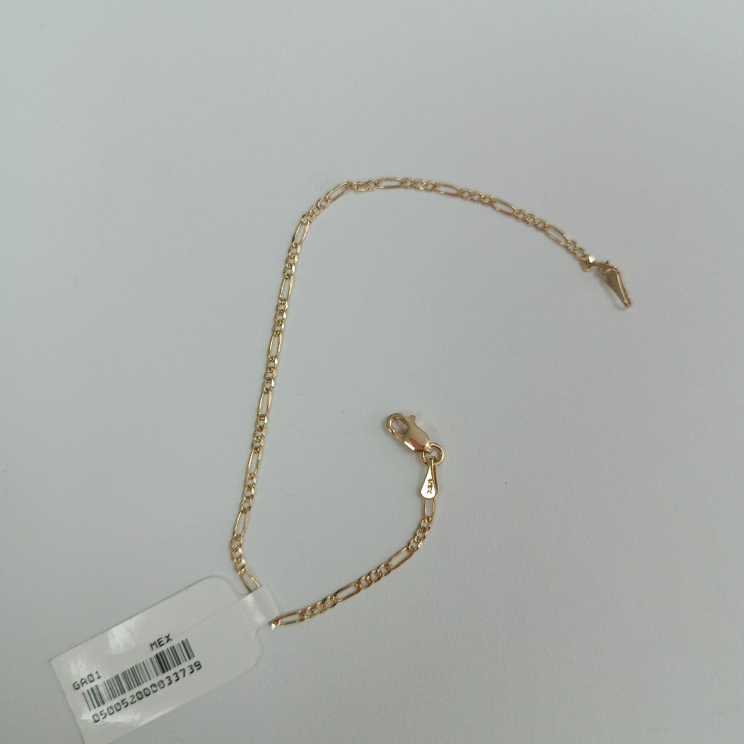 PULSERAS 3X1 ORO 14K 18 CM 1.5 GR (NUEVO)