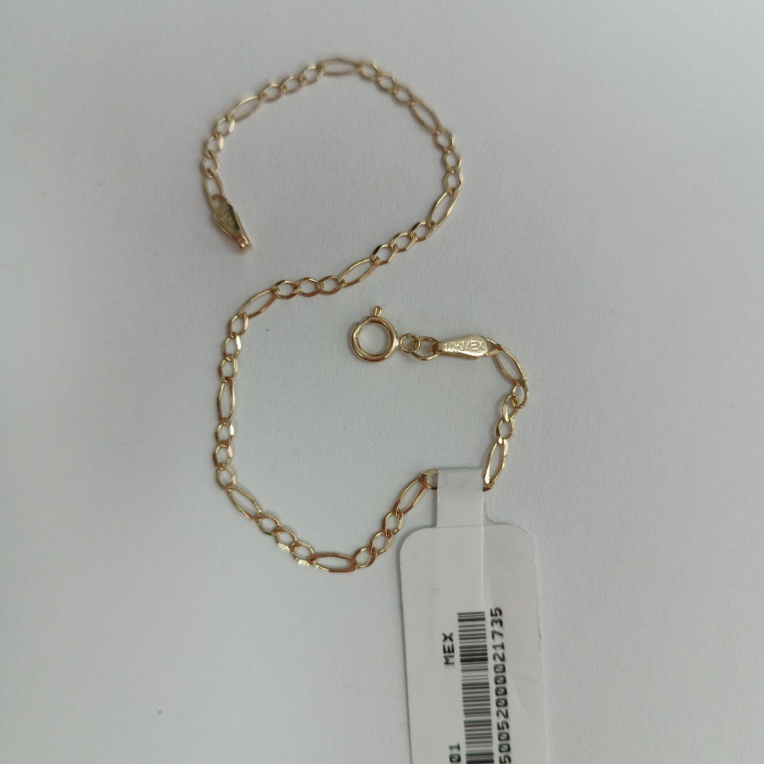PULSERAS TEJIDO 3X1 ORO 10K 18 CM 1.1 GR (NUEVO)