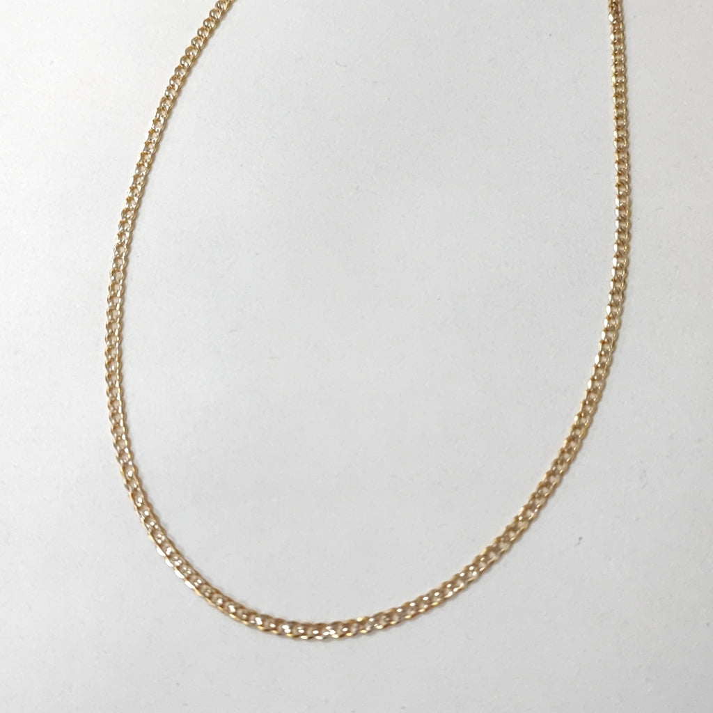 CADENAS BARBADA DIAMANTADA ORO 14K 60 CM 6.1 GR (NUEVO)