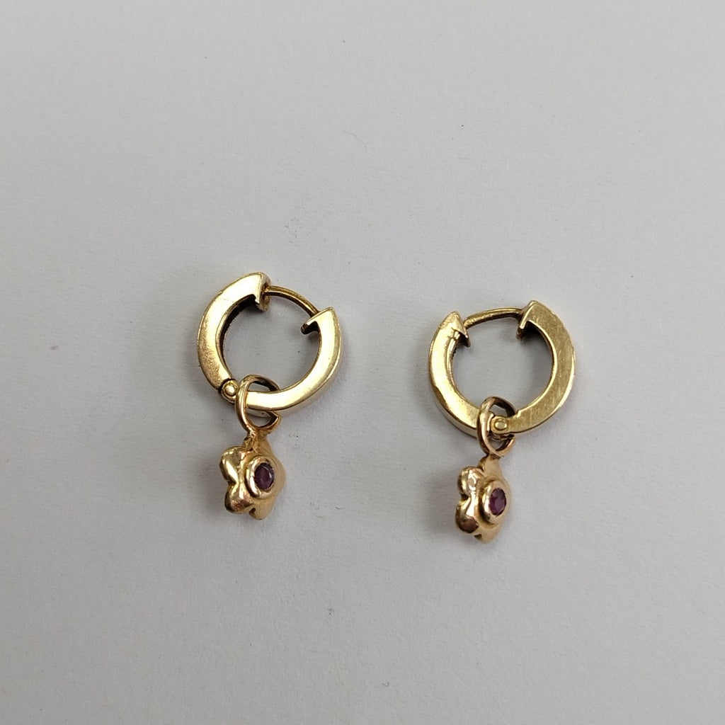 ARRACADAS PAR ORO 14 K 2.8 GRMS (SEMINUEVO)