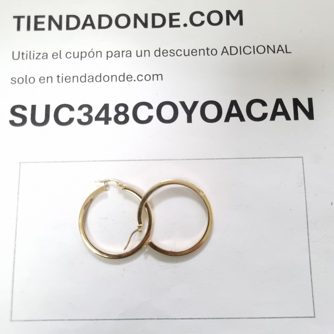 ARRACADAS PAR ORO 14 K 2,10 GRMS (SEMINUEVO)