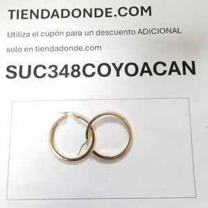 ARRACADAS PAR ORO 14 K 2,10 GRMS (SEMINUEVO)