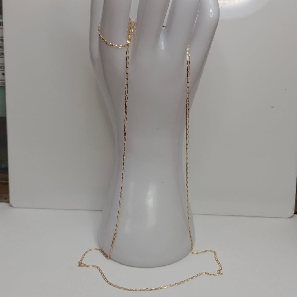 CADENAS TEJIDO ESLABONES ORO 10K 60 CM 2 GR (NUEVO)