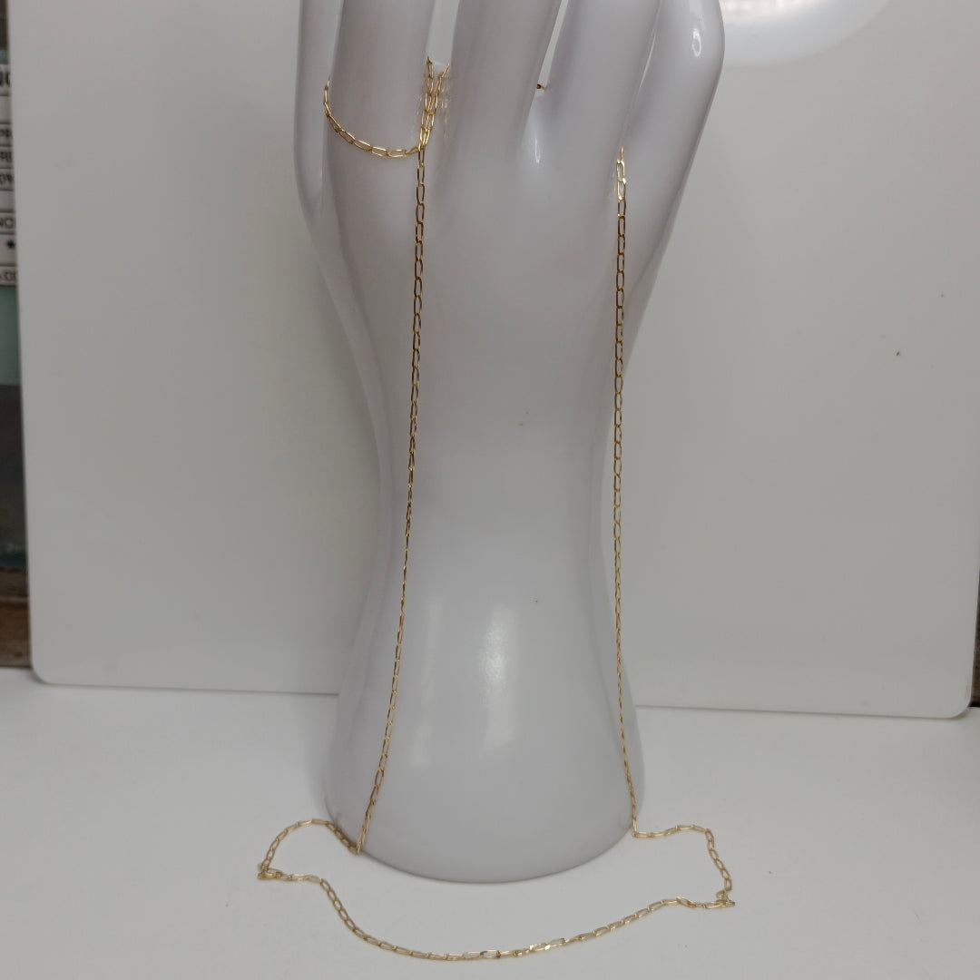CADENAS TEJIDO ESLABONES ORO 10K 60 CM 2 GR (NUEVO)