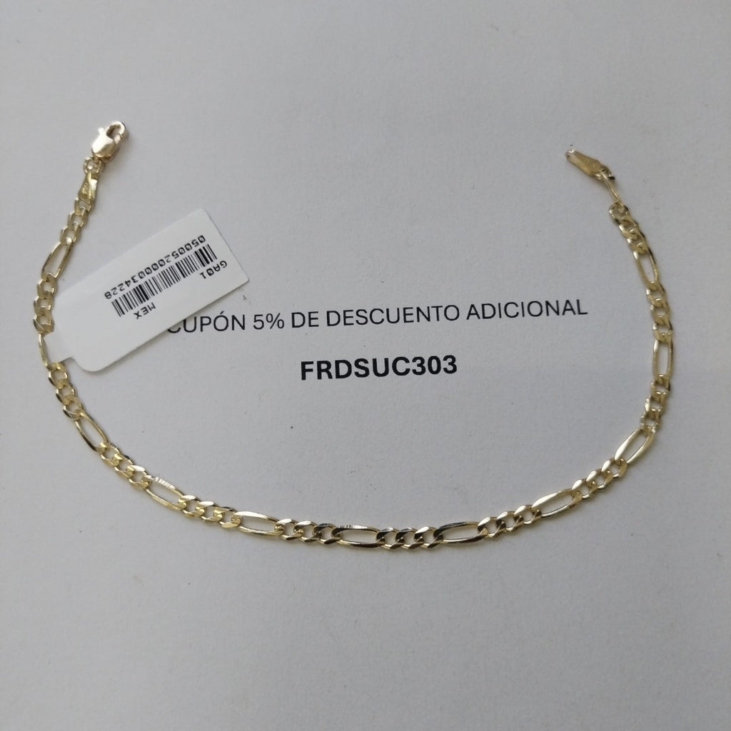 PULSERAS 3X1 ORO 14K 21 CM 3.3 GR (NUEVO)