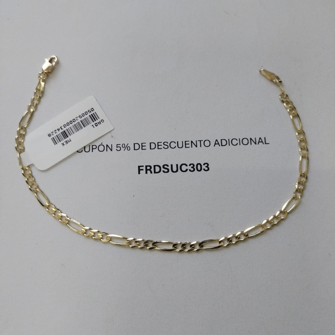 PULSERAS 3X1 ORO 14K 21 CM 3.3 GR (NUEVO)