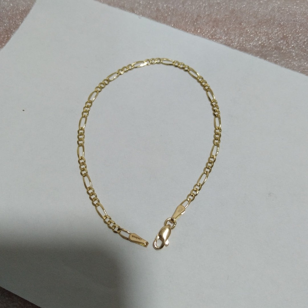 PULSERAS TEJIDO 3X1 ORO 14K 18 CM 1.9 GR (NUEVO)