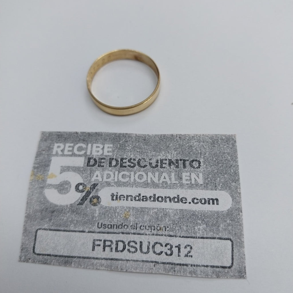 ARGOLLA ORO 10 K 1.7 GRMS (SEMINUEVO)