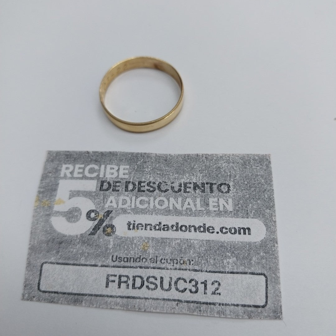 ARGOLLA ORO 10 K 1.7 GRMS (SEMINUEVO)