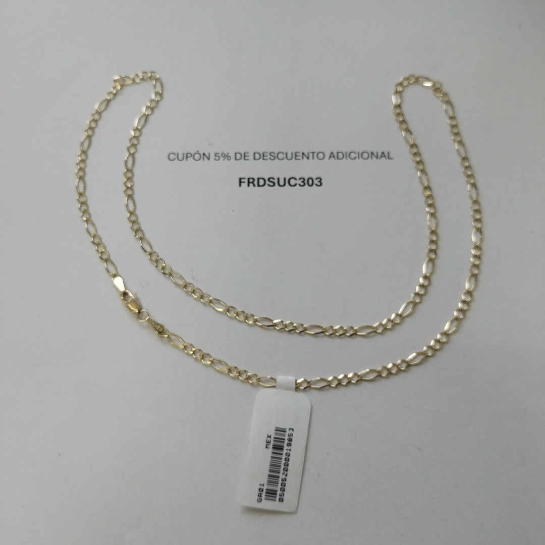 CADENAS TEJIDO 3X1 ORO 10K 50 CM 4.1 GR (NUEVO)