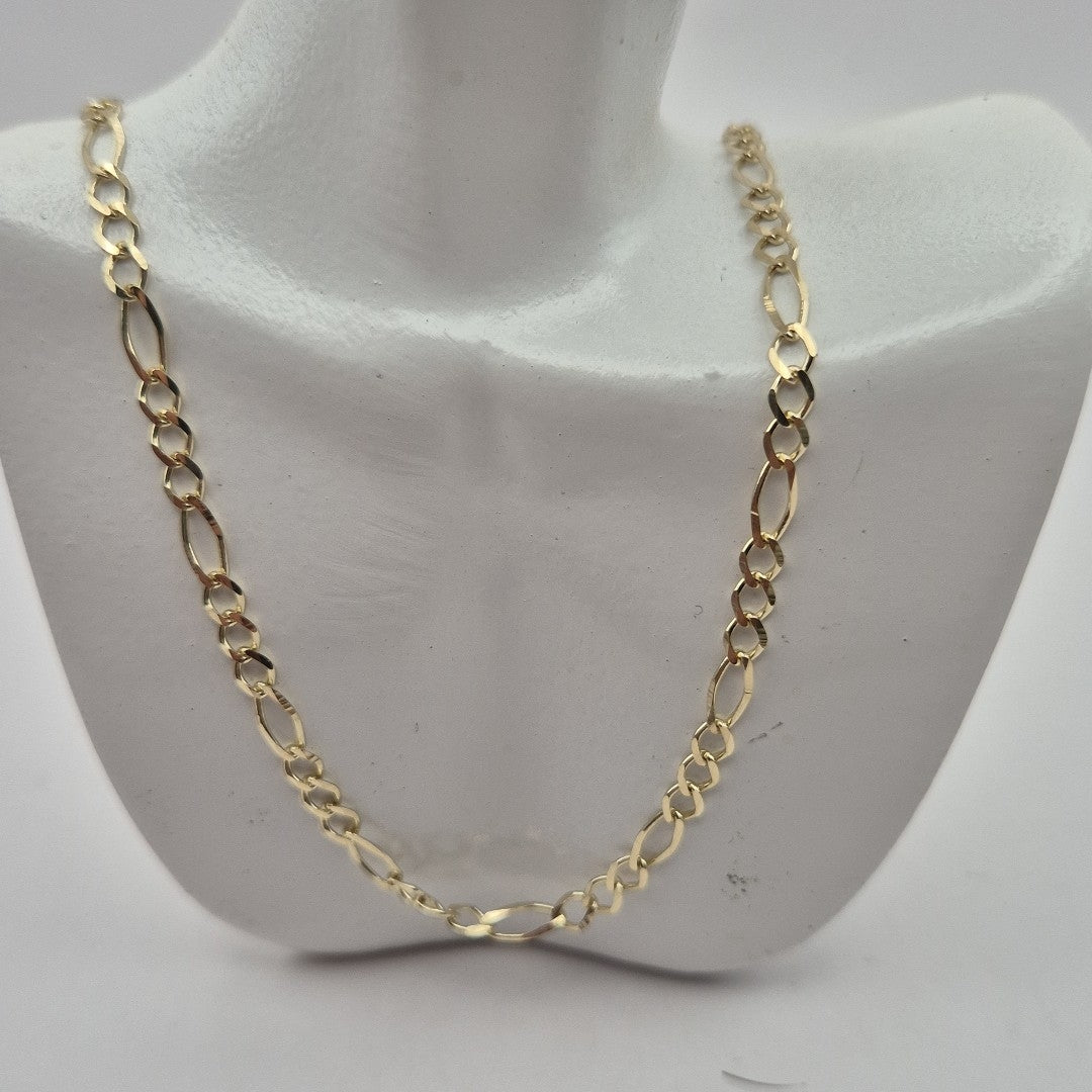 CADENAS TEJIDO 3X1 ORO 10K 55 CM 4 GR (NUEVO)