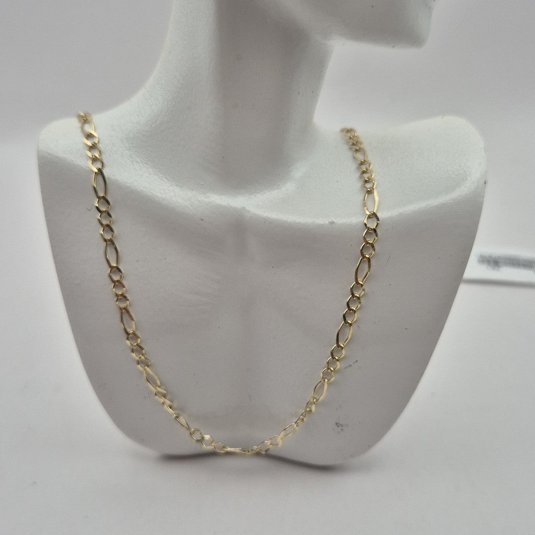 CADENAS TEJIDO 3X1 ORO 10K 60 CM 3.3 GR (NUEVO)