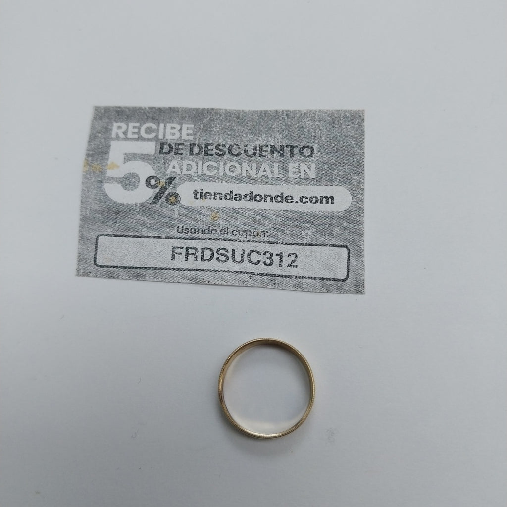 ARGOLLA ORO 10 K 1.3 GRMS (SEMINUEVO)