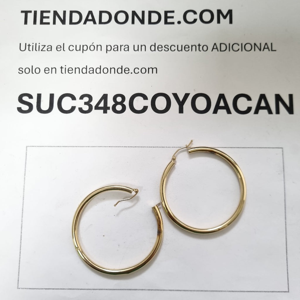 ARRACADAS PAR ORO 14 K 3,20 GRMS (SEMINUEVO)
