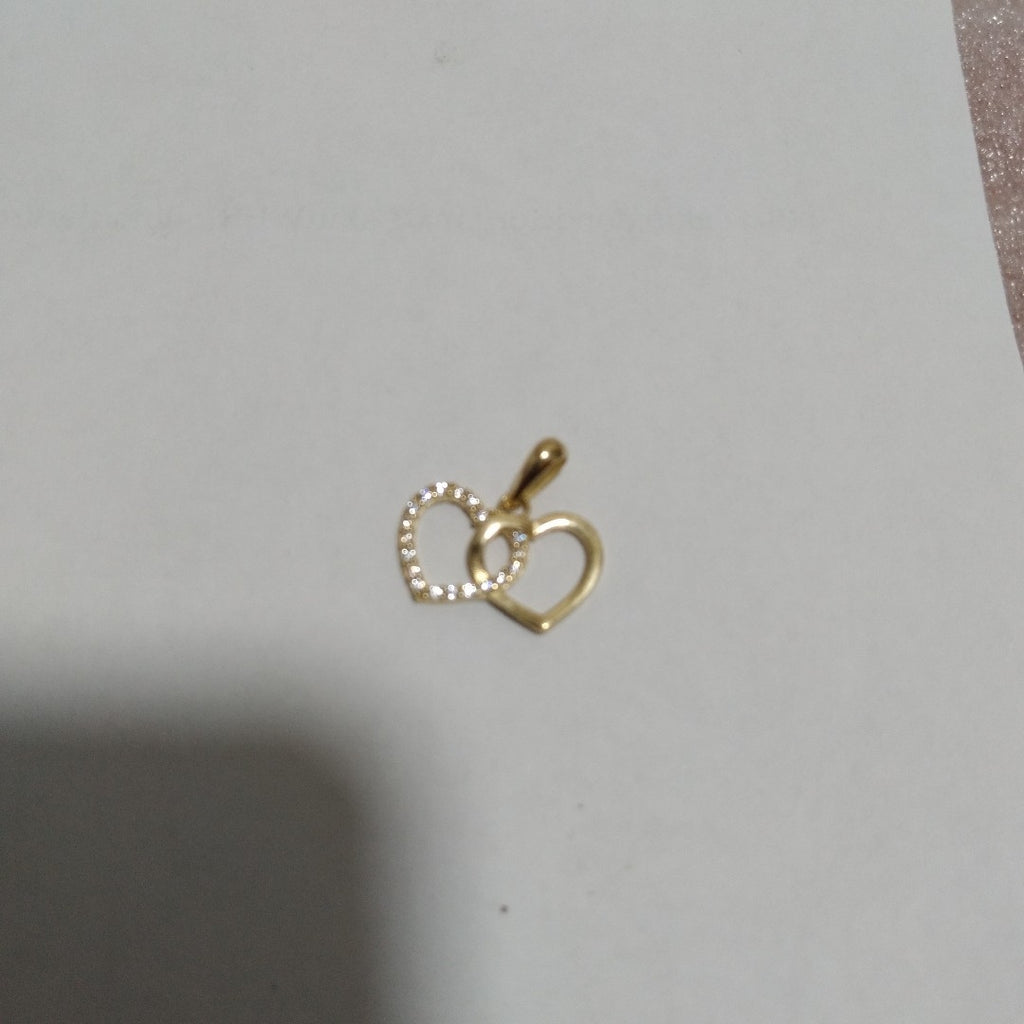 DIJES DOBLE CORAZON ORO 10K 1.5 GR (NUEVO)