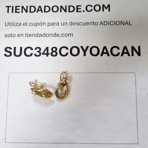 ARETES PAR ORO 18 K 6,70 GRMS (SEMINUEVO)
