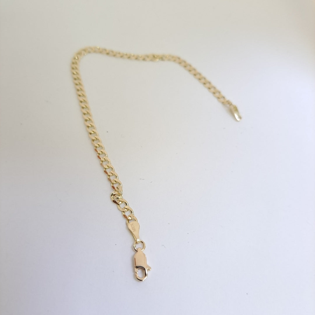 PULSERAS BARBADA ORO 14K 21 CM 5.3 GR (NUEVO)