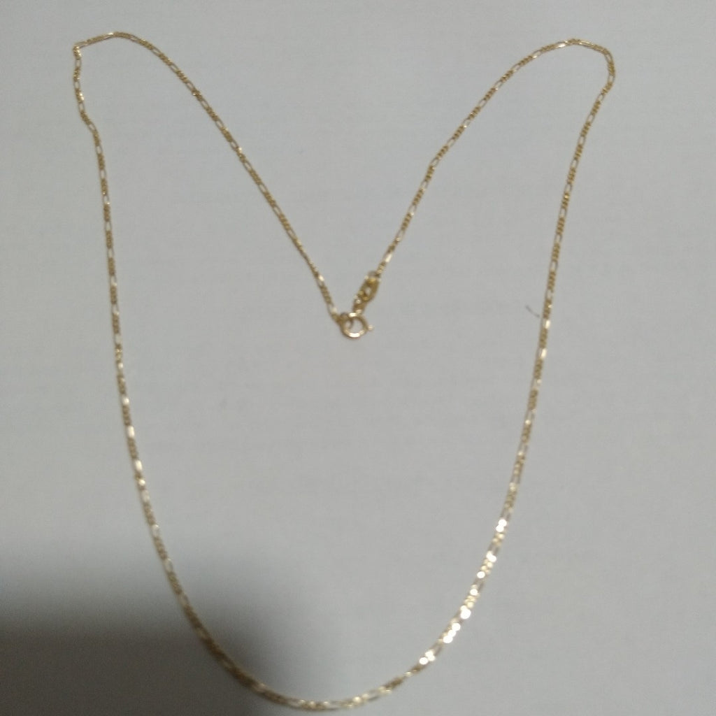 CADENAS TEJIDO 3X1 ORO 14K 55 CM 2.6 GR (NUEVO)