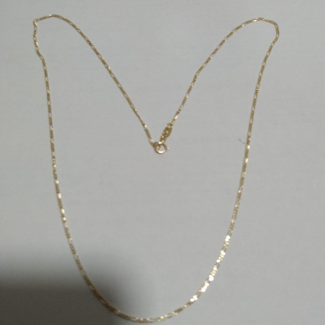 CADENAS TEJIDO 3X1 ORO 14K 55 CM 2.6 GR (NUEVO)