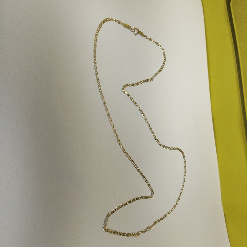 CADENAS TEJIDO GUCHI ORO 10K 55 CM 2.7 GR (NUEVO)