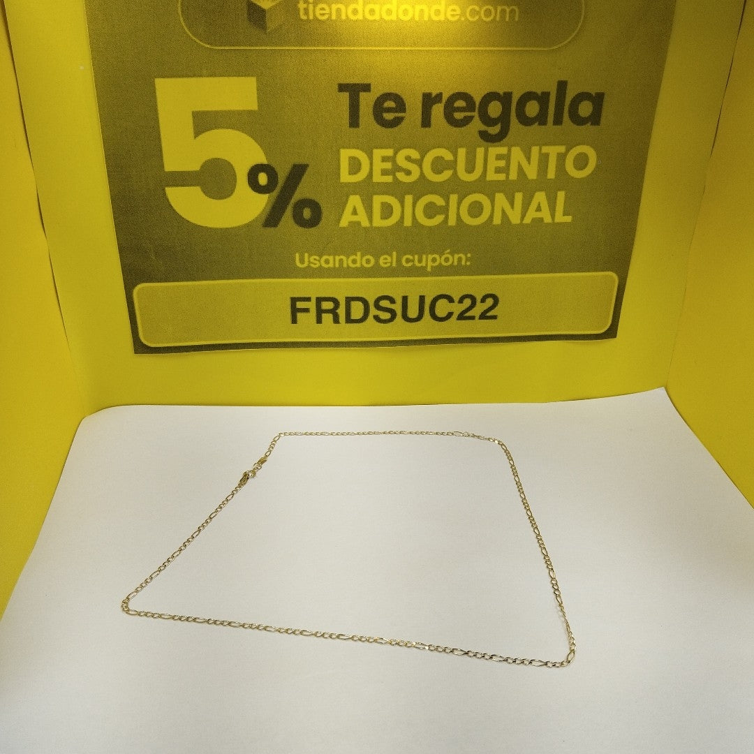 CADENAS TEJIDO 3X1 ORO 10K 50 CM 2.7 GR (NUEVO)