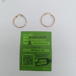 ARRACADAS PAR ORO 14 K 2.4 GRMS (SEMINUEVO)