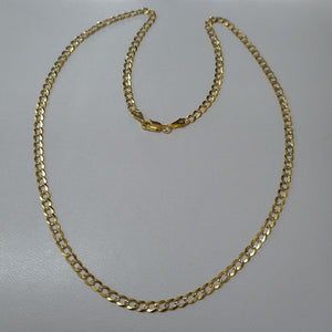 CADENAS BARBADA DIAMANTADA ORO 14K 55 CM 8.9 GR (NUEVO)
