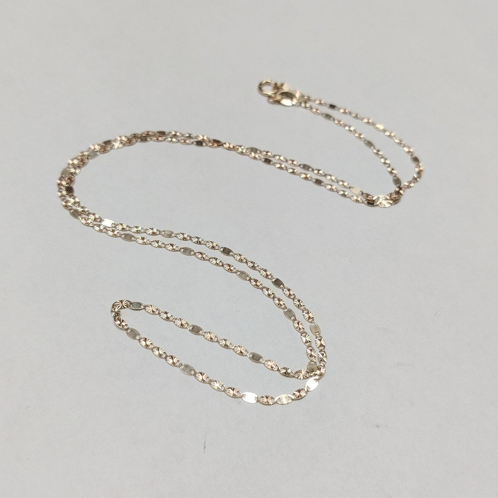 CADENAS TEJIDO GUCHI ORO 10K 55 CM 1.7 GR (NUEVO)