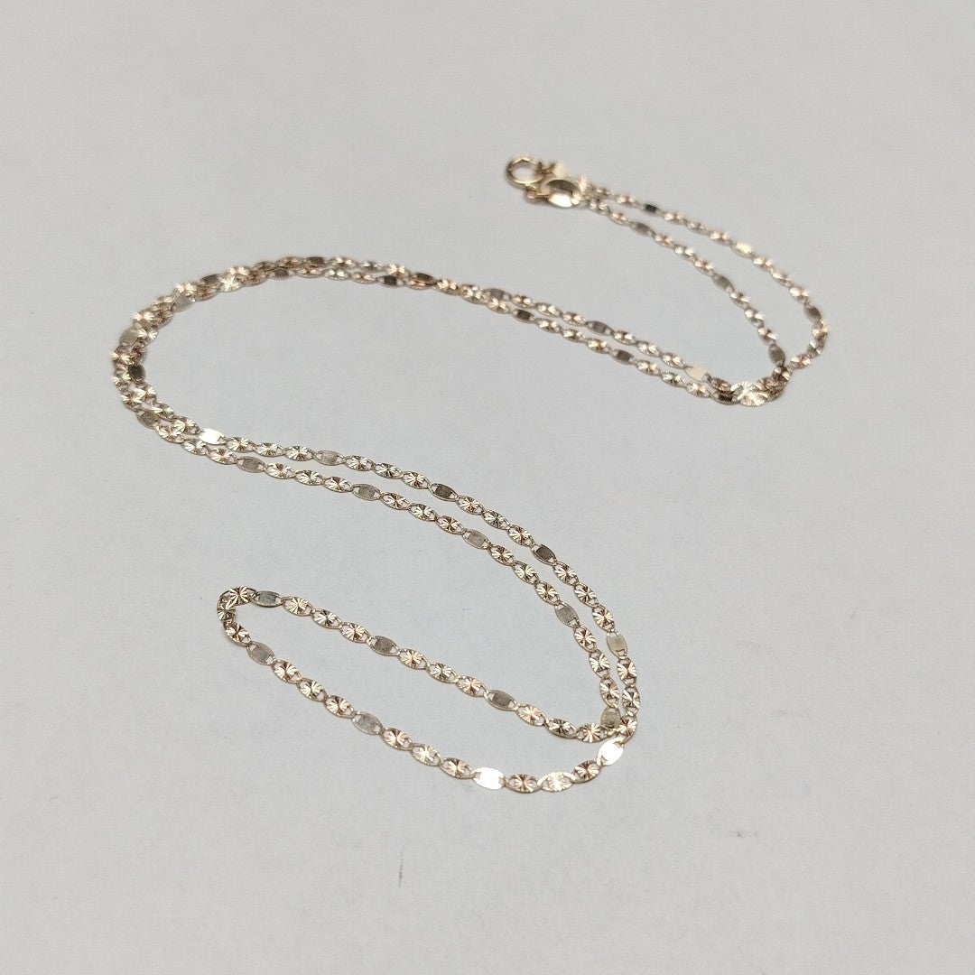 CADENAS TEJIDO GUCHI ORO 10K 55 CM 1.7 GR (NUEVO)