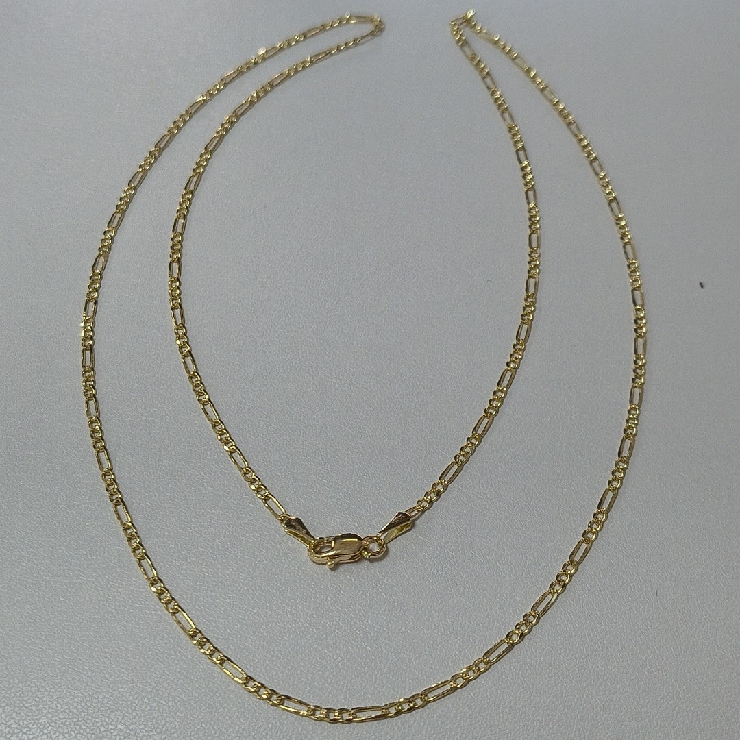 CADENAS 3X1 ORO 14K 55 CM 4 GR (NUEVO)