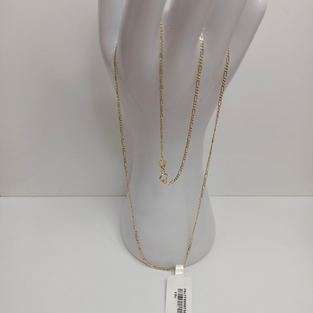 CADENAS TEJIDO 3X1 ORO 14K 55 CM 2.4 GR (NUEVO)